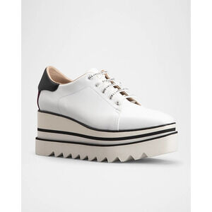 Stella McCartney Sneak-Elyse Platform Sneaker Loafers Shoes White Women's EU 40